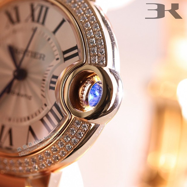 卡地亞女士手錶 Cartier經典款3K廠藍氣球 BallonBleuDe系列腕表  gjs2158